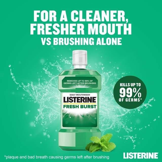 Listerine Fresh Burst Mouthwash 250ml Listerine Fresh Burst Mouthwash 250ml