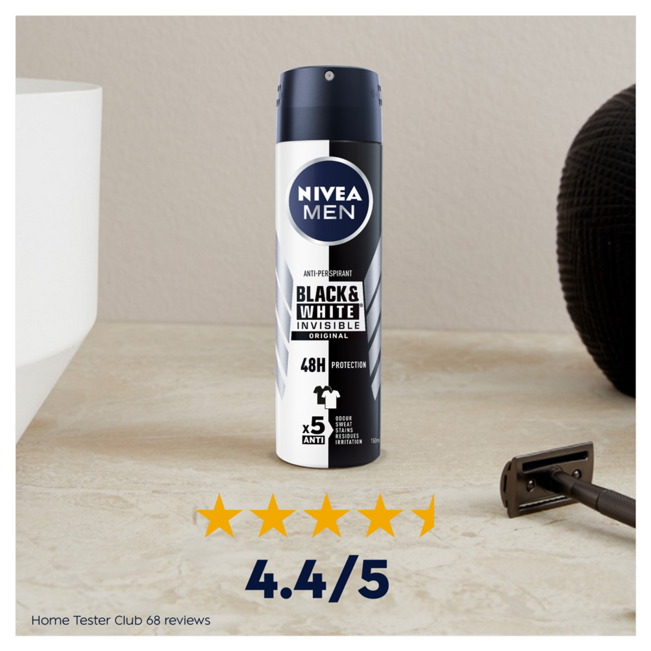 Nivea Black & White Invisible Anti-Perspirant Spray 150ml