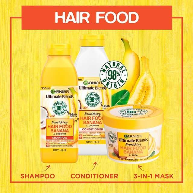 Garnier Ultimate Blends Hair Food Banana & Shea 3in1 Mask 400ml
