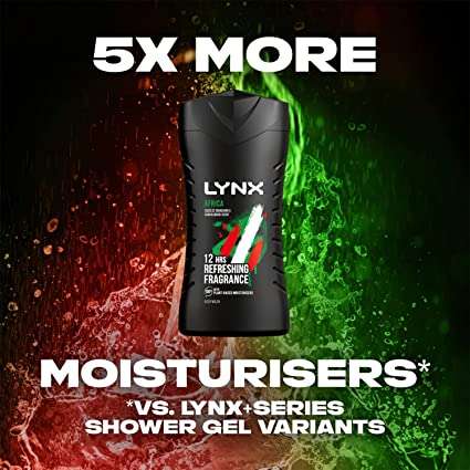 Lynx Africa Vanilla & Geranium Scent Body Wash 225ml