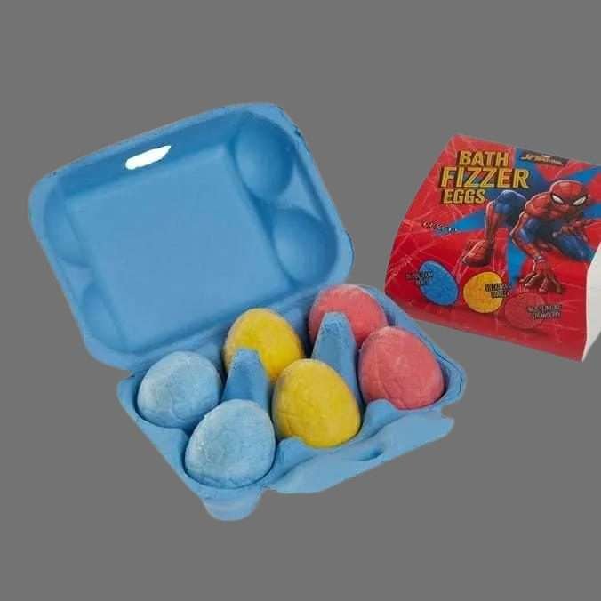 Marvel Spider-Man Bath Fizzer Eggs 6x 50g Marvel Spider-Man Bath Fizzer Eggs 6x 50g
