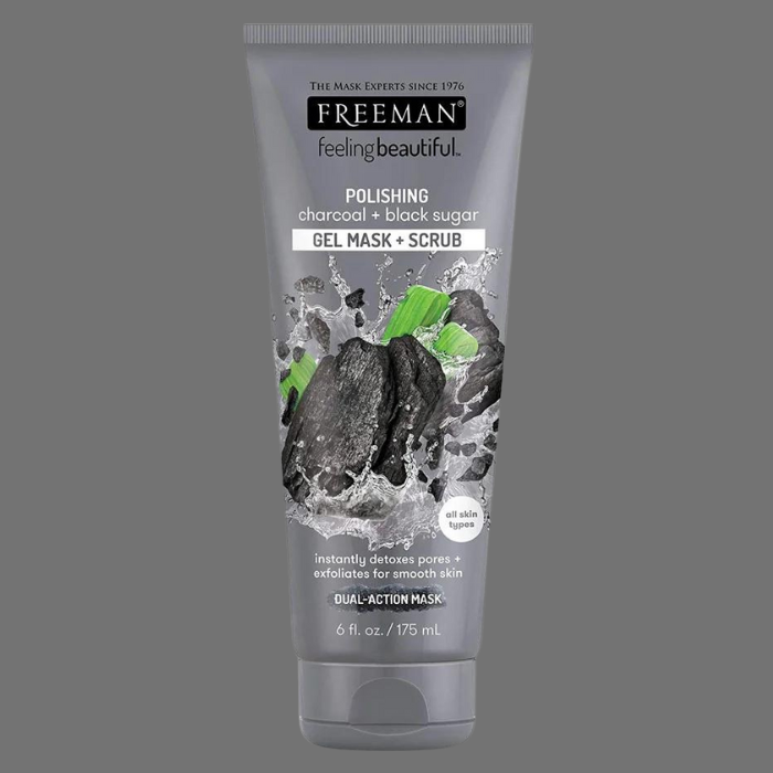 Freeman Charcoal & Black Sugar Gel Mask + Scrub 175ml