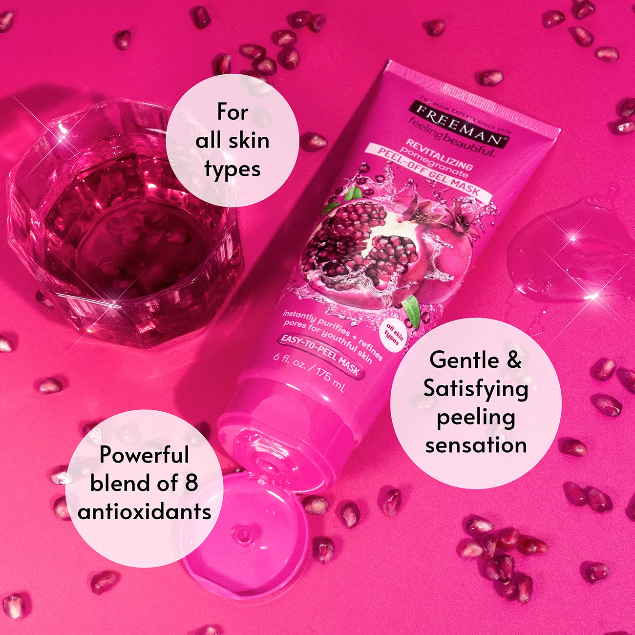 Freeman Pomegranate Peel-Off Gel Mask 175ml