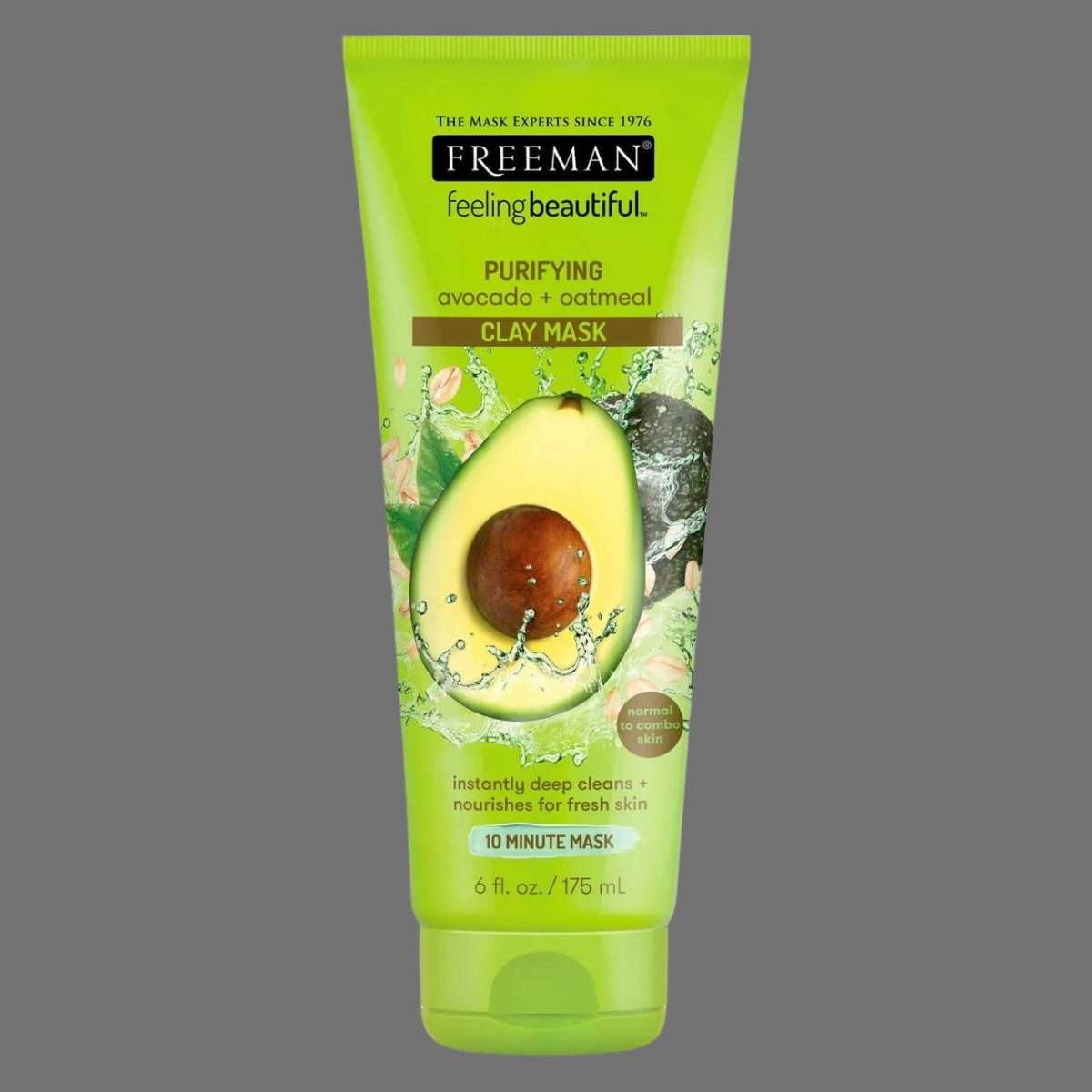 Freeman Purifying Avocado + Oatmeal Clay Mask 175ml