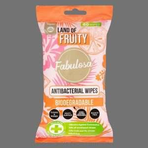 Fabulosa Land of Fruity Antibacterial Wipes 80pk