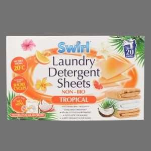 Swirl Laundry Detergent Sheets Non-Bio Tropical 20 Washes