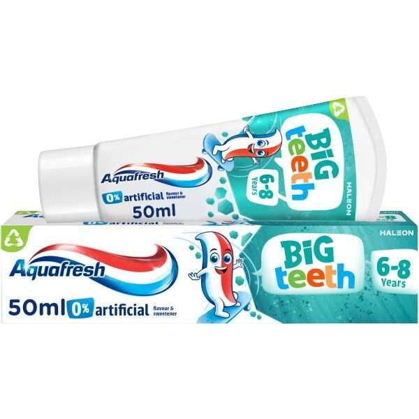 AquaFresh Big Teeth 6-8 Years Kids Toothpaste 50ml