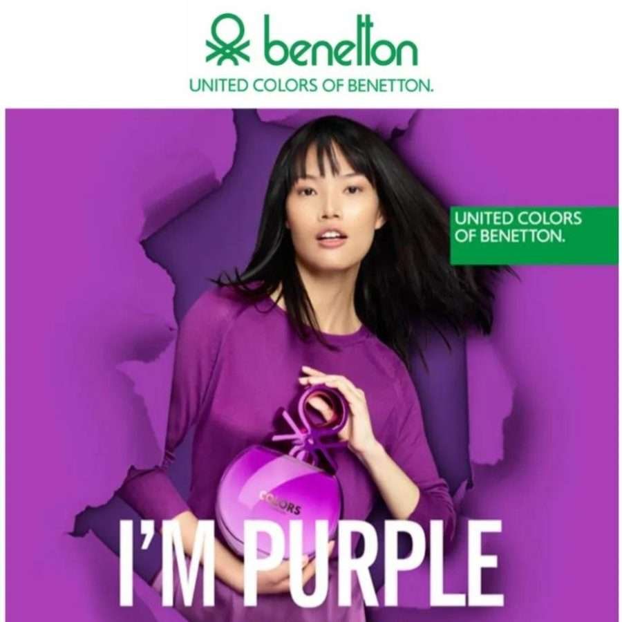 Benetton Colors Purple Women EDT 80ml Spray Benetton Colors Purple Women EDT 80ml Spray