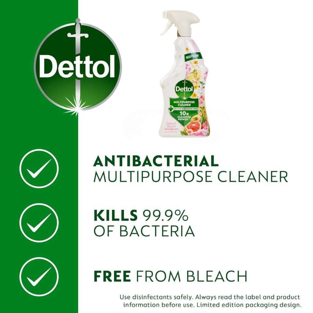 Dettol Orchard Fruit & Wildflowers Multi-Purpose Cleaner 750ml Dettol Orchard Fruit & Wildflowers Multi-Purpose Cleaner 750ml