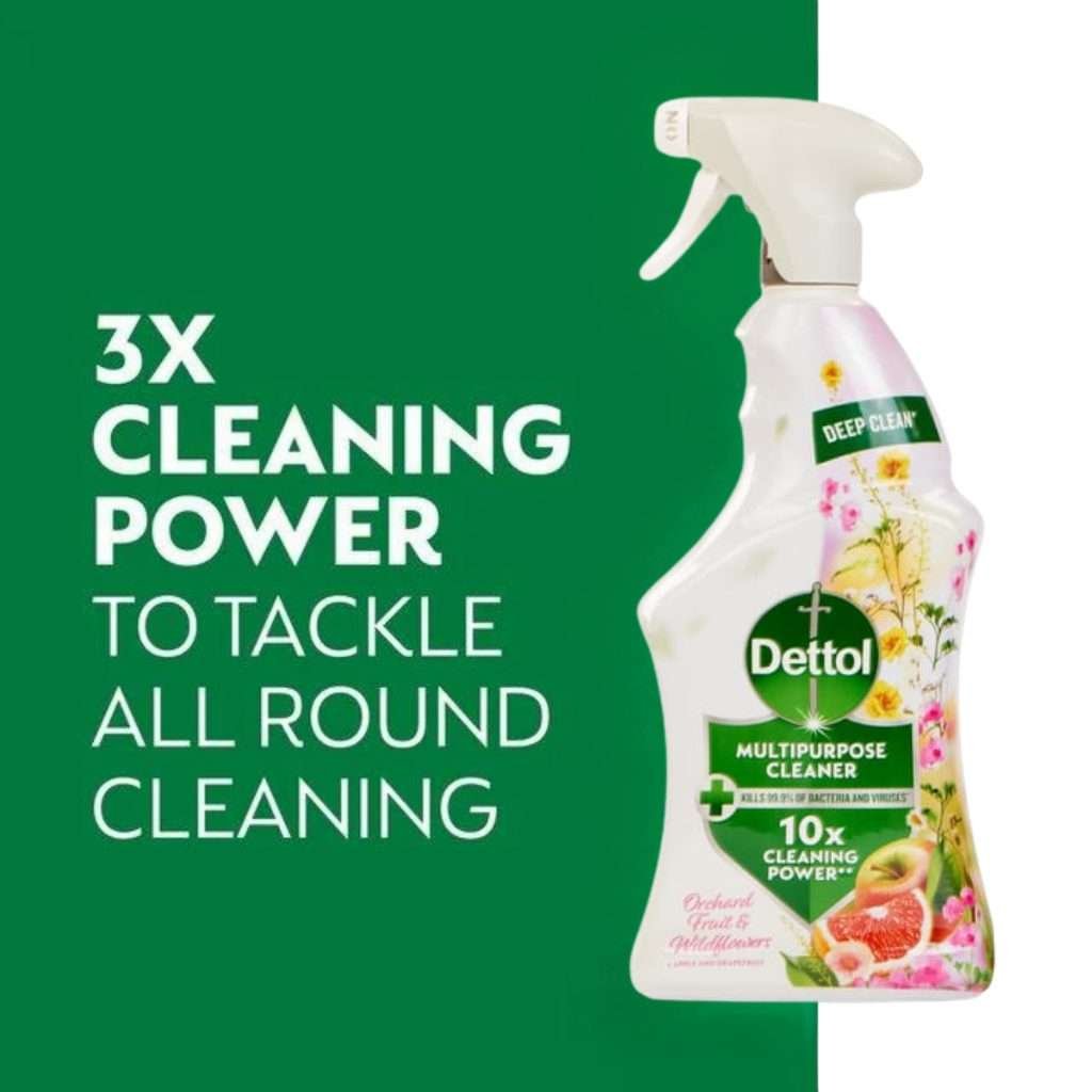 Dettol Orchard Fruit & Wildflowers Multi-Purpose Cleaner 750ml Dettol Orchard Fruit & Wildflowers Multi-Purpose Cleaner 750ml
