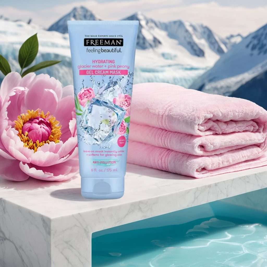 Freeman Glacier Water + Pink Peony Gel Mask 175ml
