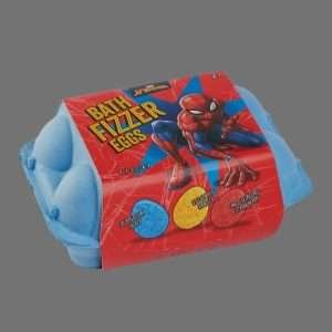 Marvel Spider-Man Bath Fizzer Eggs 6x 50g
