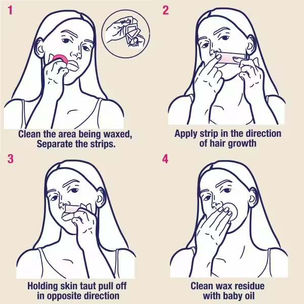 Nair Hair Remover Chamomile Face Wax Strips