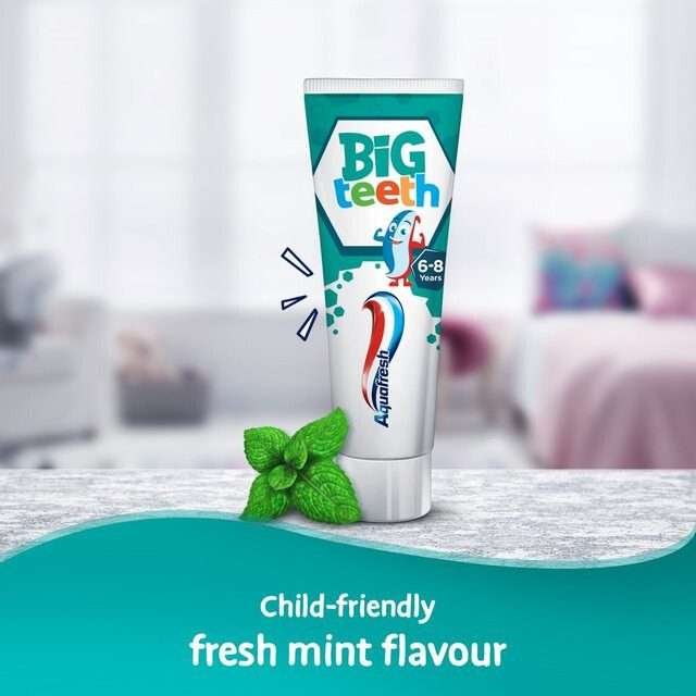 AquaFresh Big Teeth 6-8 Years Kids Toothpaste 50ml