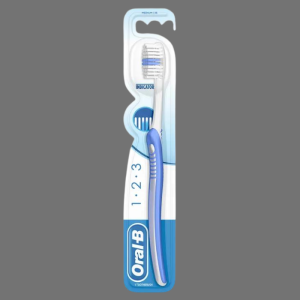 Oral-B 123 Indicator Blue Medium Manual Toothbrush