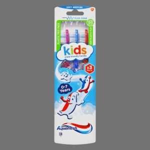 Aquafresh Kids Soft Toothbrush 0-7 years 3 Pack
