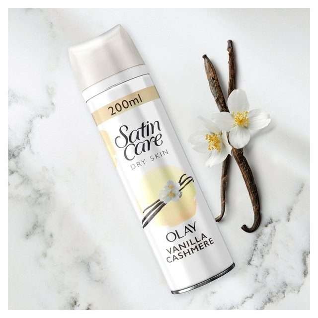 Gillette Satin Care Dry Skin Olay Vanilla Shaving Gel 200ml
