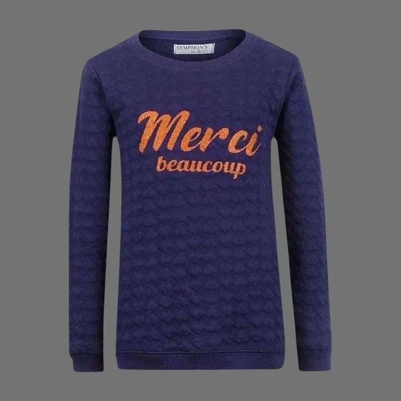 Symphony By Minoti Girls Navy Sweatshirt Symphony By Minoti Girls Navy Sweatshirt