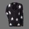 Minoti Girls Star Print Fluffy Cardigan