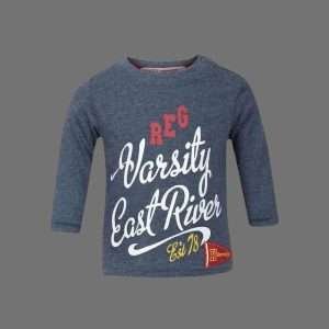 Minoti Varsity East River Blue Long Sleeves Top