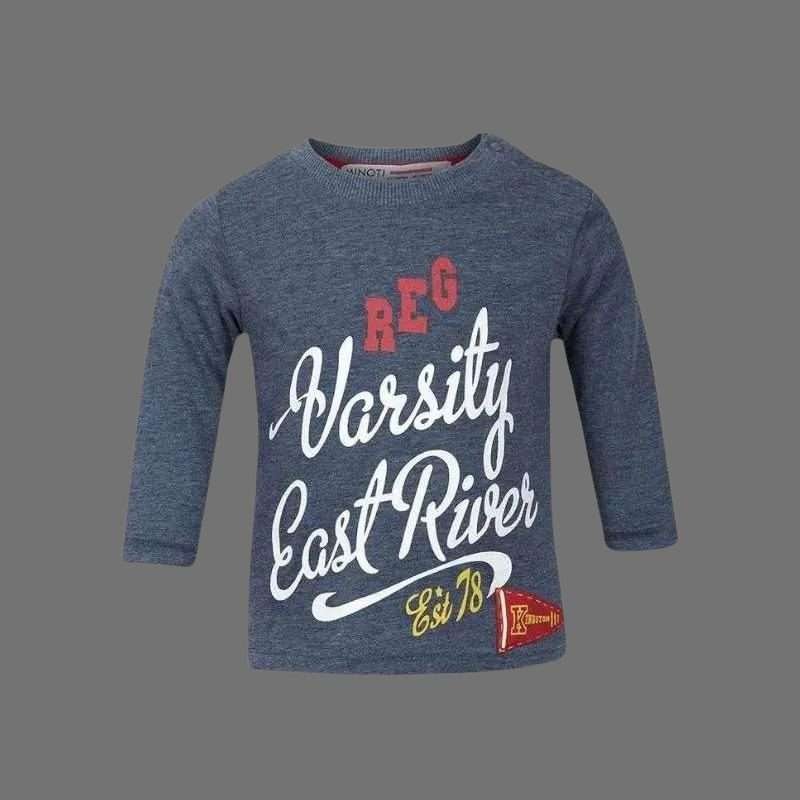 Minoti Varsity East River Blue Long Sleeves Top Minoti Varsity East River Blue Long Sleeves Top