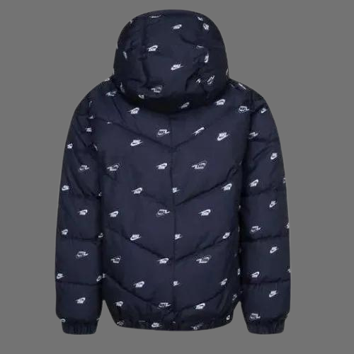 Nike Just Do It All Over Padded Kids Jacket Navy Nike Just Do It All Over Padded Kids Jacket Navy