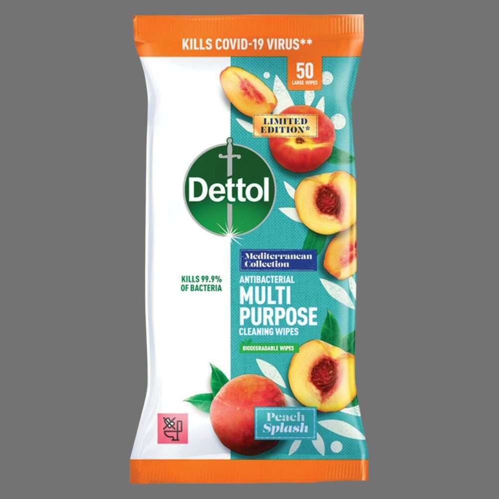 Dettol Anti-Bacterial Multi Purpose Wipes Peach Splash