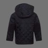 Minoti Baby Boys Navy Padded Quilted Hooded Jacket
