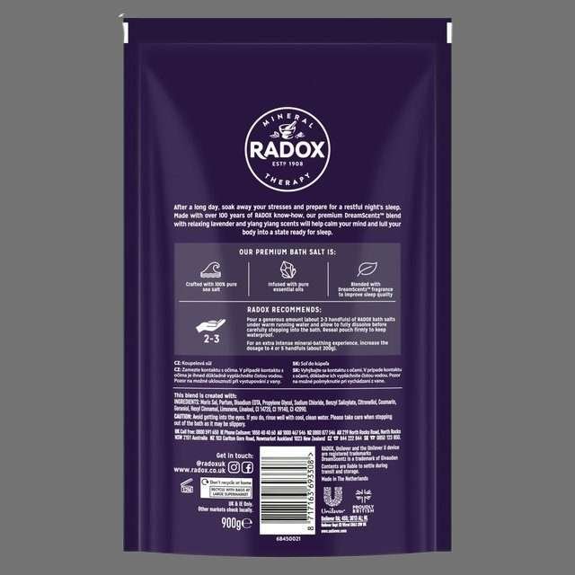Radox Sleep Aromatherapy Bath Salts 900g