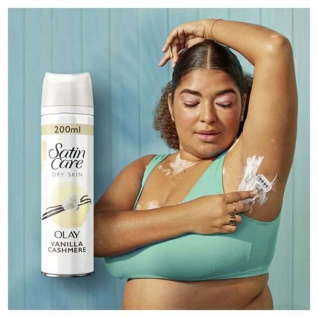 Gillette Satin Care Dry Skin Olay Vanilla Shaving Gel 200ml