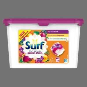 Surf Passion Bloom 3 in 1 Washing Capsules 18 Washes