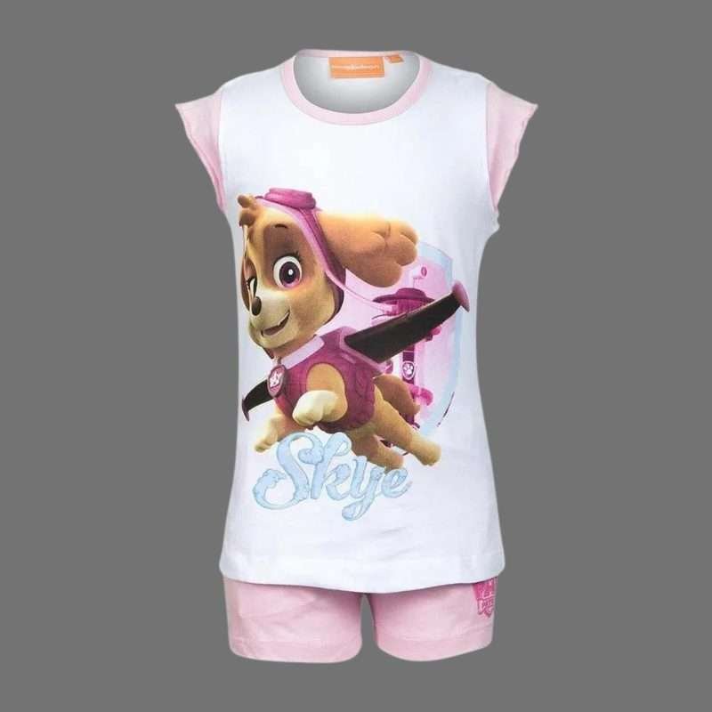 Paw Patrol Girls Light Pink Printed Pyjama Set