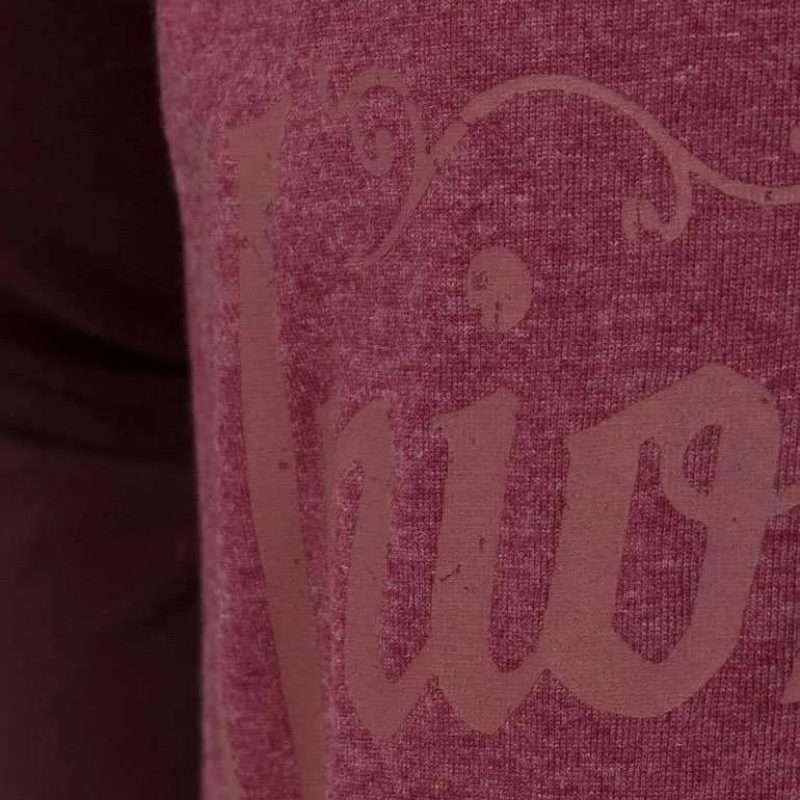 Minoti Burgundy Union Trade Long Sleeve Print Top