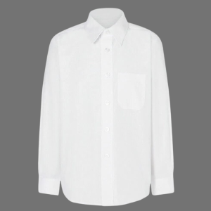 Schoolwear Boys White Long Sleeve Shirt