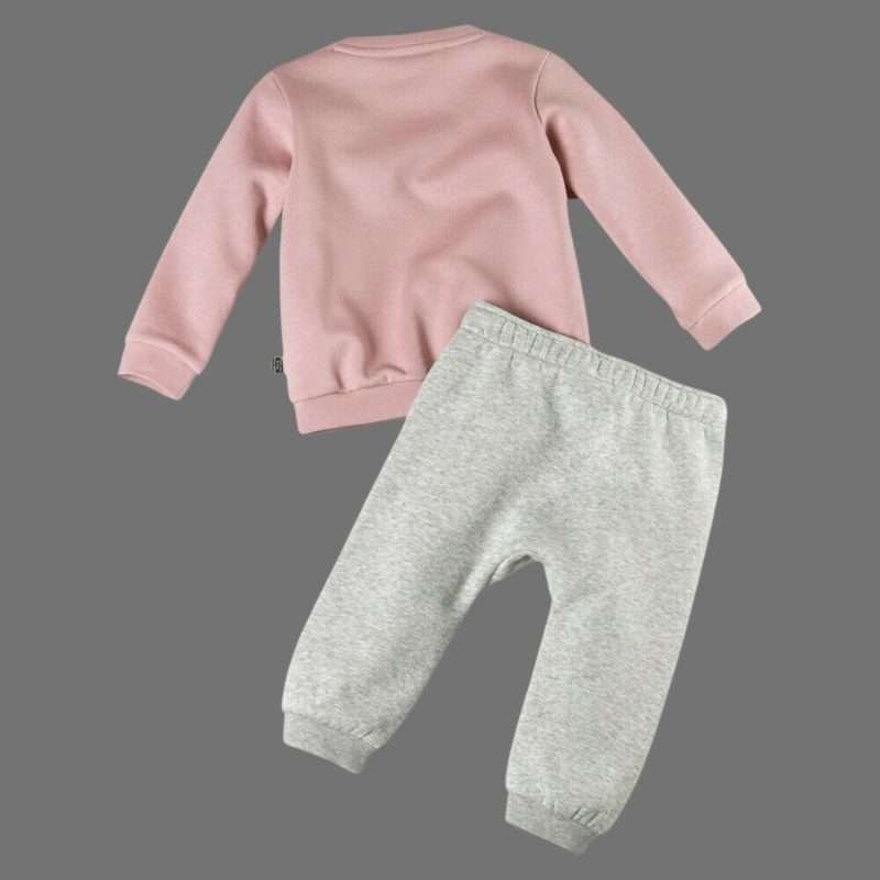 Puma Pink & Grey Minicats Jogger Set