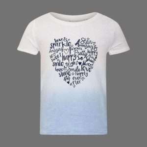 Baby Town Baby Girls Blue Gradient T-Shirt