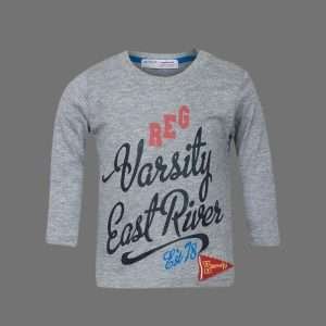Minoti Varsity East River Grey Long Sleeves Top