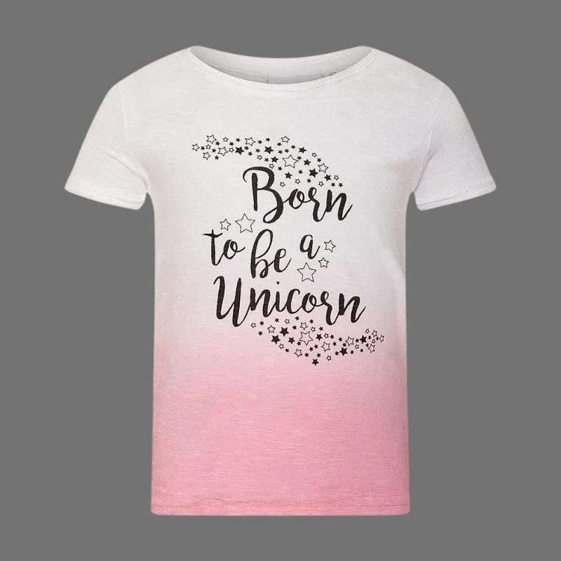 Baby Town Baby Girls Pink Gradient T-Shirt