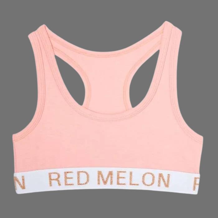 Red Melon Girls Pink Crop Top Knicker Set