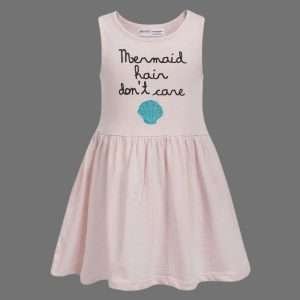 Minoti Girls Mermaid Slogan Skater Dress