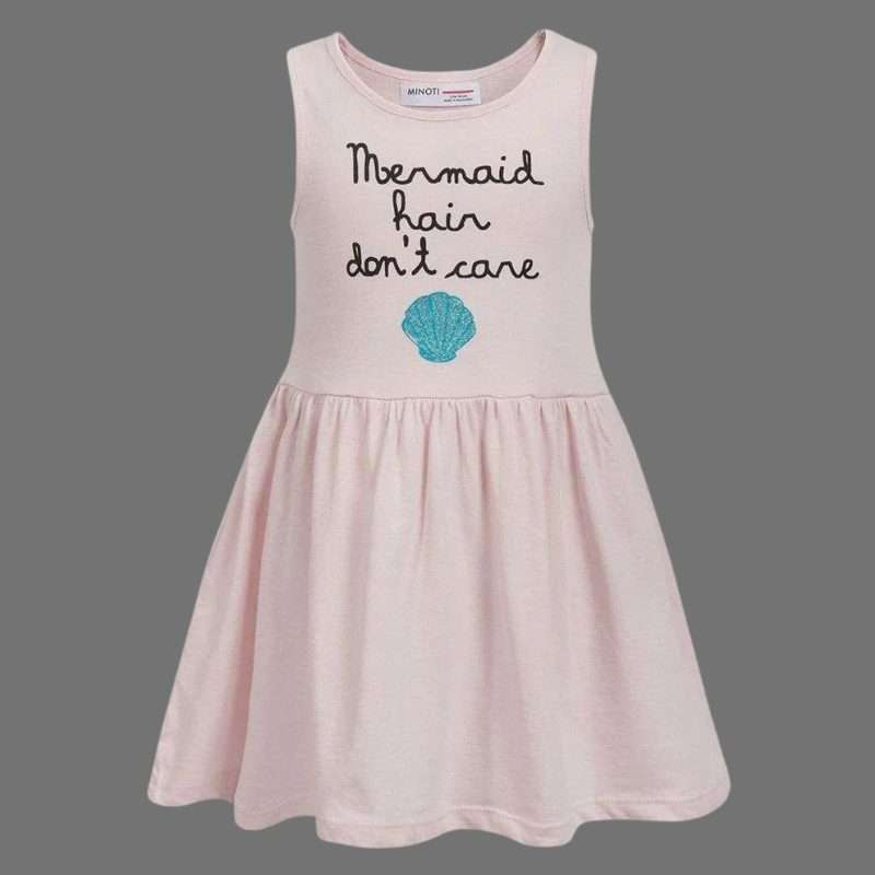 Minoti Girls Mermaid Slogan Skater Dress