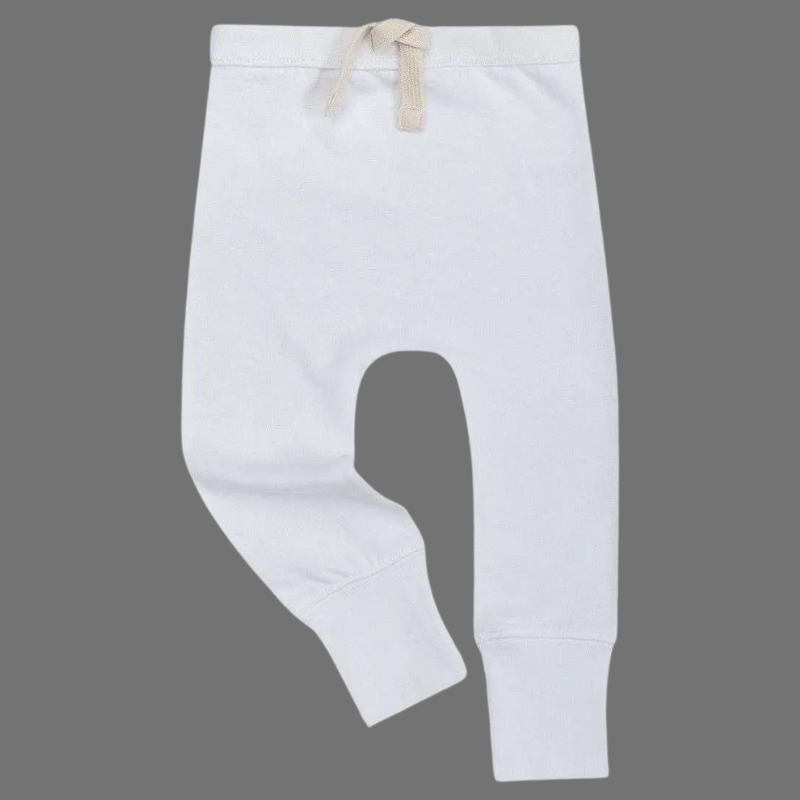 BabyBugz High Waisted White Jogging Bottoms BabyBugz High Waisted White Jogging Bottoms