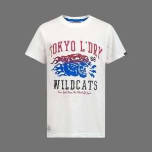 Tokyo Laundry Boys Wildcats 68 White T-Shirt