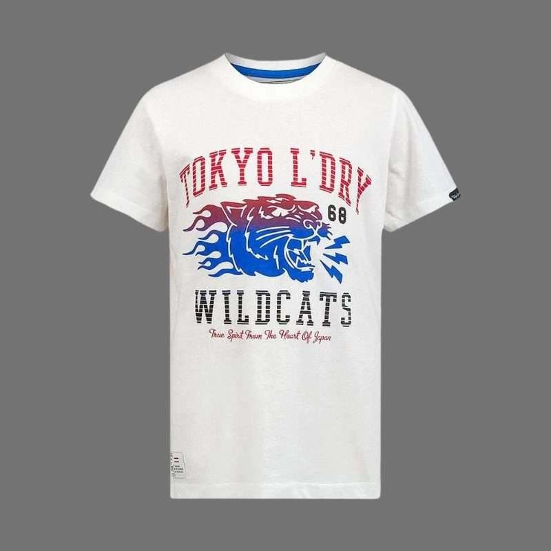 Tokyo Laundry Boys Wildcats 68 White T-Shirt