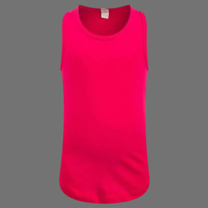 Mantis Fushia Jersey Racer Back Girls Vest Top