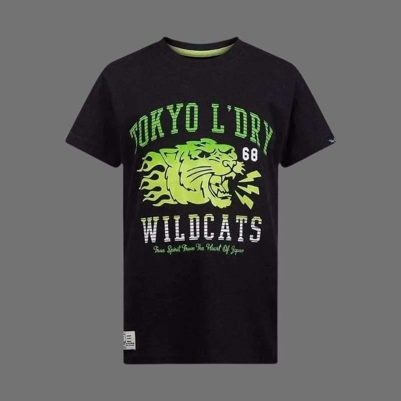 Tokyo Laundry Boys Wildcats 68 Black T-Shirt Tokyo Laundry Boys Wildcats 68 Black T-Shirt