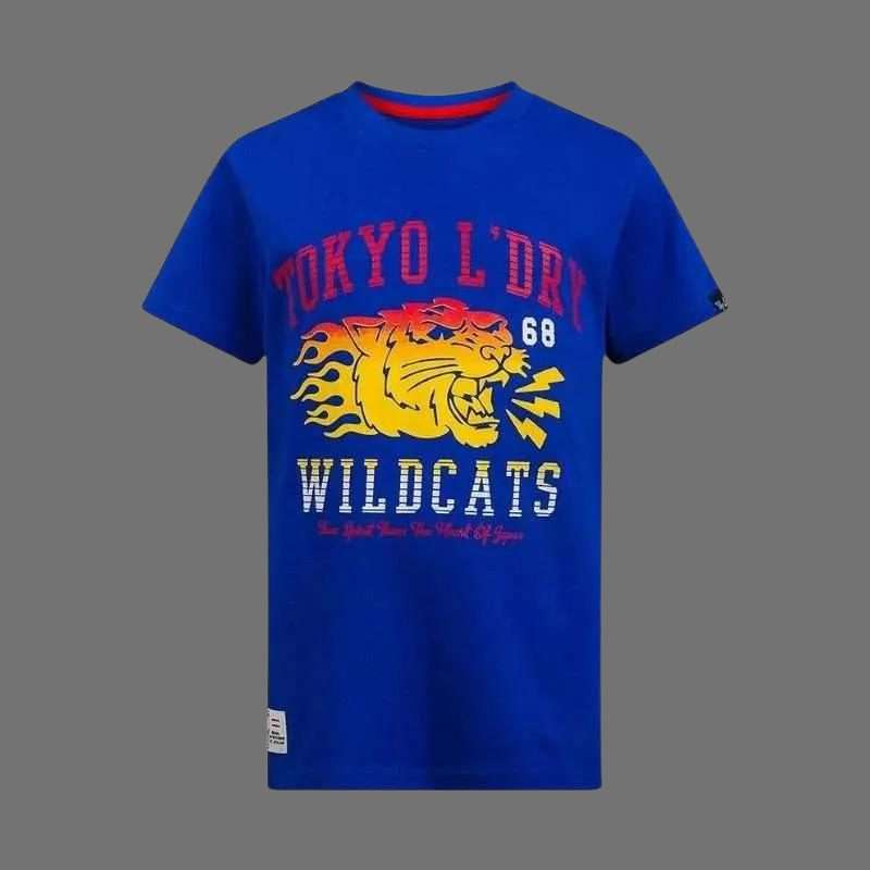 Tokyo Laundry Boys Wildcats 68 Blue T-Shirt