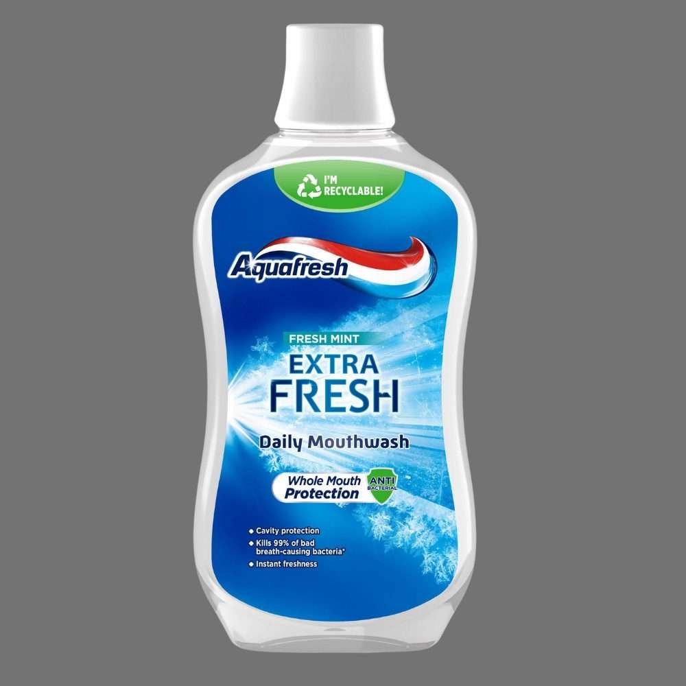 Aquafresh Extra Fresh Daily Fresh Mint Mouthwash 500ml Aquafresh Extra Fresh Daily Fresh Mint Mouthwash 500ml