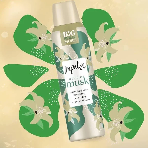 Impulse Hint Of Musk Body Spray 150ml
