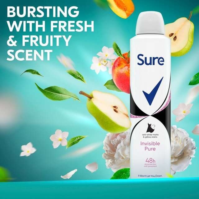 Sure Invisible Pure Anti-perspirant Spray 150ml